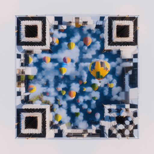 QR artístico de Balloon — diseño de Vehículos y Transporte