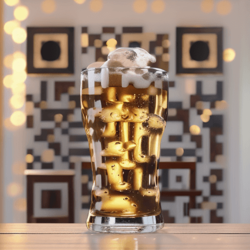 Beer artistic QR code — Food & Drinks design