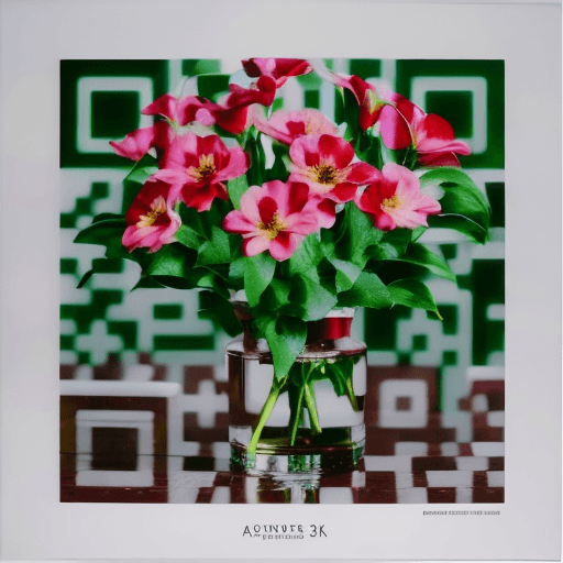 QR artístico de Flores