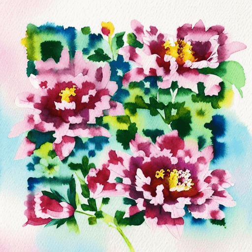 Flowers artistic QR code