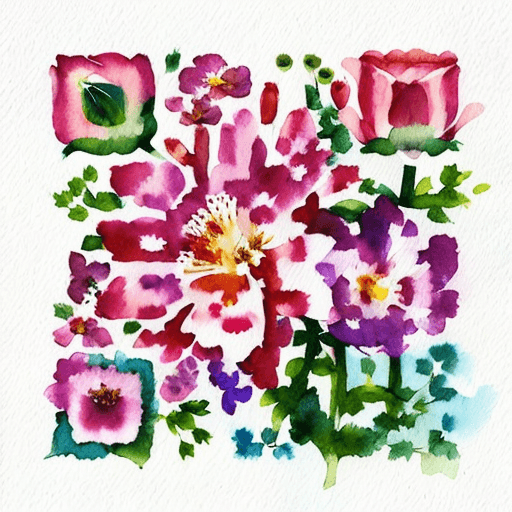Flowers artistic QR code