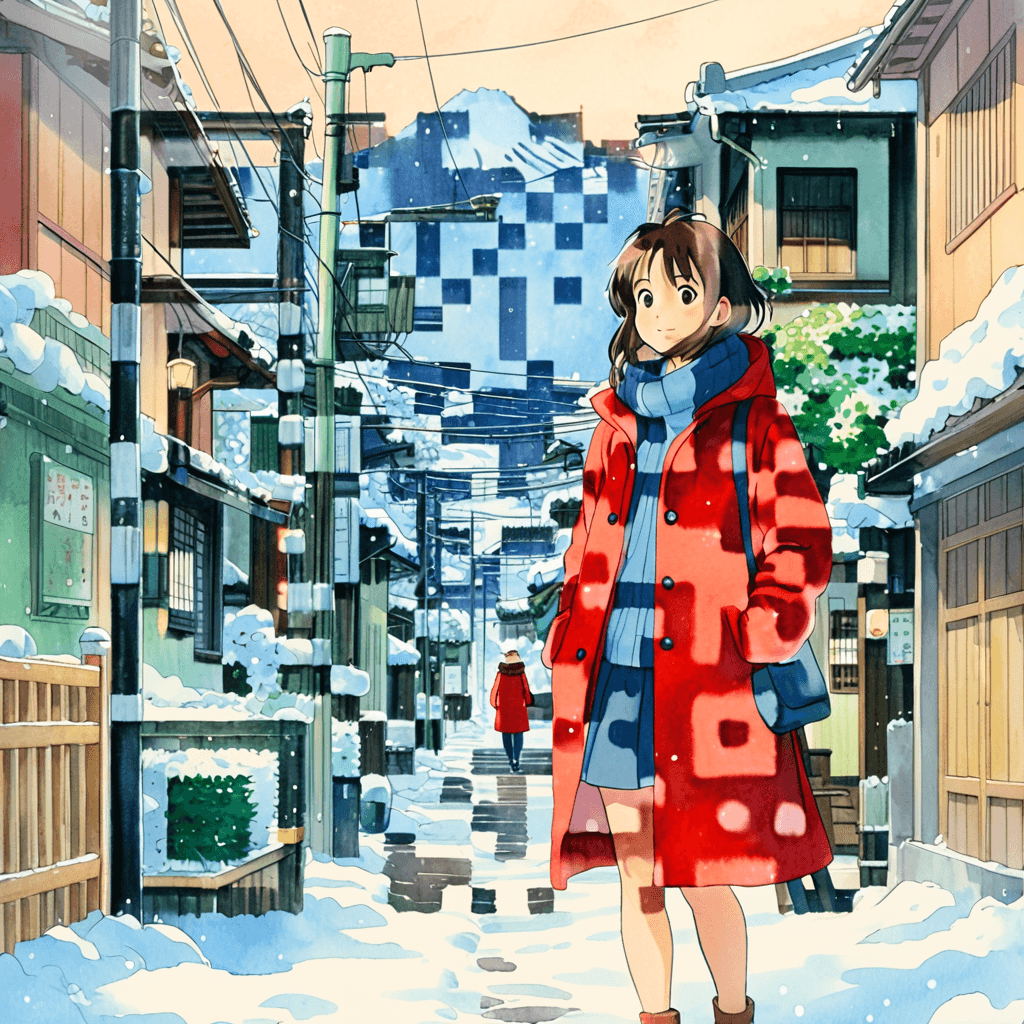 Ghibli artistic QR code — People & Characters design