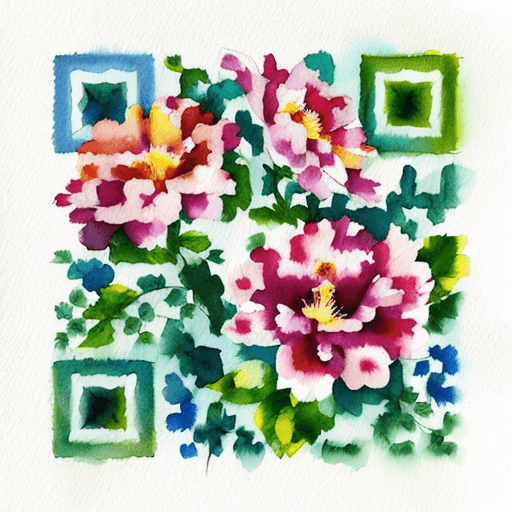 QR artístico de Flores