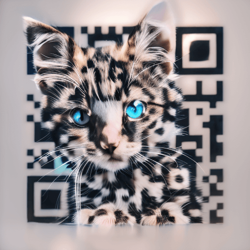 Cat artistic QR code — Animals design