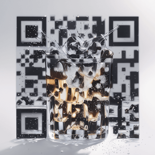 QR artístico de Trago — diseño de Comida y Bebidas
